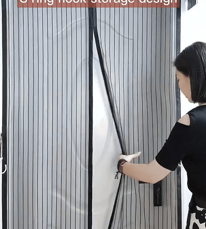 Magic Mesh Hands-Free Screen Door – Automatic Magnetic Closure | LurexaZone