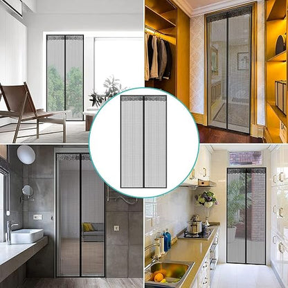 Magic Mesh Hands-Free Screen Door – Automatic Magnetic Closure | LurexaZone