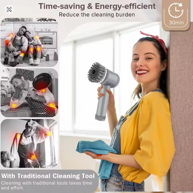 LurexaZone™ Cleaning Magic Electric Brush – 5-in-1